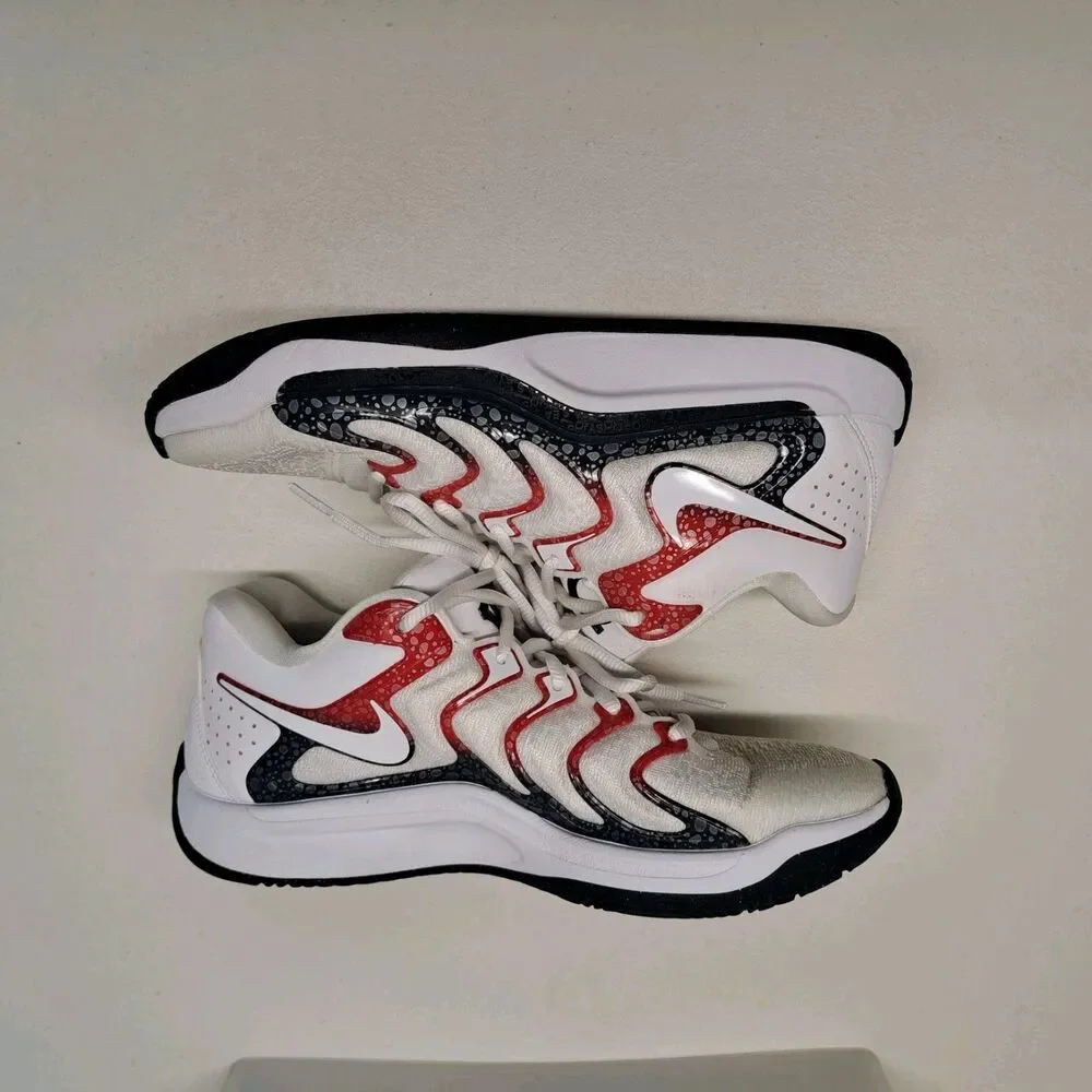 Nike KD17 USA Basketball White University Red Shoes Men’s 7.5 - Picture 2 of 7